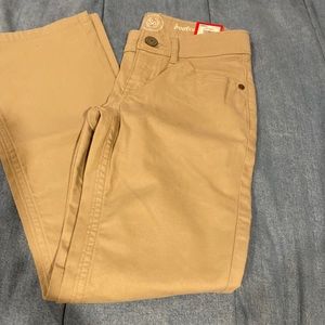 New NWT SO girls boot cut tan pants
